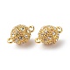 Alloy Rhinestone Magnetic Clasps with Loops(RB-H116-2-M)-3
