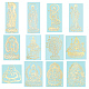 12Pcs 12 Styles Buddhist Theme Alloy Stickers(DIY-OC0010-21)-1