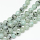 Chapelets de perles en jaspe sésame naturel / jaspe kiwi(X-G-R345-6mm-28)-1