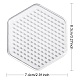 Hexagon ABC Plastic Pegboards Used for 5x5mm DIY Fuse Beads(DIY-YW0008-17)-2