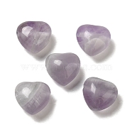Natural Amethyst Beads, Heart, Lavender, 14.5~15x14.5~15x8.5mm, Hole: 1.5mm(G-K248-A04-02)
