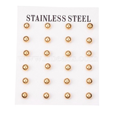 304 Stainless Steel Stud Earrings(EJEW-H353-03G-3MM)-3