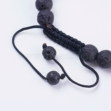 Nylon ajustable pulseras de abalorios trenzado del cordón(BJEW-F308-57E)-3