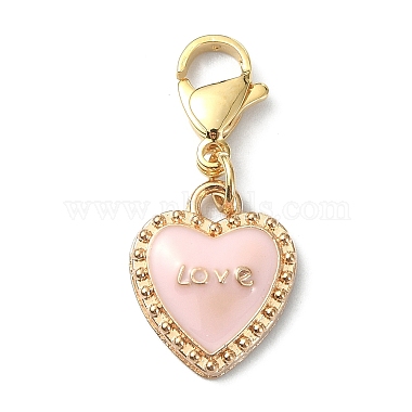 Valentine's Day Alloy Enamel Pendants Decoratios(HJEW-JM01162)-2