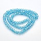 AB Color Plated Faceted Rondelle Electroplate Glass Beads Strands(GLAA-A024D-AB07)-2