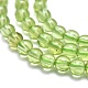 Natürlichen Peridot Perlen Stränge(G-K305-02-A)-3