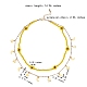 Glass Seed Braided Flower Double Layer Necklace(NJEW-SW00015-01)-7