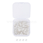 Multi-Petal Iron Bead Caps, Flower, Silver, 6x1mm, Hole: 1mm, 500pcs/box(IFIN-YW0001-12S)