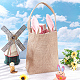 Easter Theme Jute & Cloth Rabbit Ear Gift Bags(ABAG-WH0025-07A)-5
