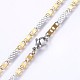 304 Stainless Steel Mariner Link Chains Necklaces(X-NJEW-P223-08GP)-1