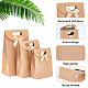 24Pcs 3 Styles Rectangle Kraft Paper Magic Tape Die Cut Gift Bags(CARB-NB0001-11)-5