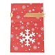 Pochettes d'emballage en plastique flocon de neige de noël(ABAG-Q053-03H)-1