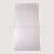 Acrylic Self Adhesive Furniture Films, For Mirror Wall Stickers Decorative, Rectangle, Silver, 30x15x0.1cm(AJEW-WH0041-04)