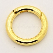 Alloy Spring Gate Rings, O Rings, Golden, 6 Gauge, 24x4mm(X-PALLOY-M015-01G)