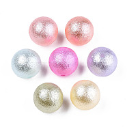 Imitation Pearl Acrylic Beads, Round, Mixed Color, 16mm, Hole: 1.8mm, about 220pcs/500g(OACR-T022-19)