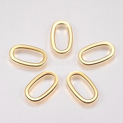 304 Stainless Steel Linking Rings, Oval, Golden, 20x12x1mm, Hole: 7x15.5mm(X-STAS-G173-15G)
