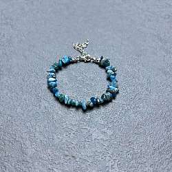 Natural Apatite Chip Beaded Bracelets for Women(IW6789-42)