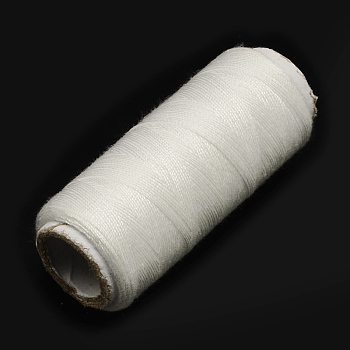 402 Polyester Sewing Thread Cords for Cloth or DIY Craft, White, 0.1mm, about 120m/roll, 10rolls/bag