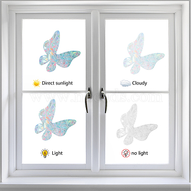 Waterproof PVC Colored Laser Stained Window Film Adhesive Stickers(DIY-WH0256-016)-4