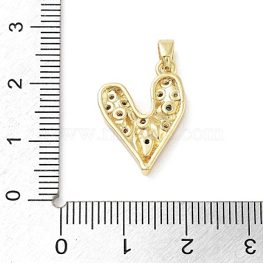 micro cuivres ouvrent pendentifs de zircons(KK-F877-27G)-3