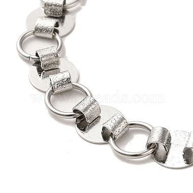 304 collares de acero inoxidable hechos a mano(NJEW-Q333-02B-01)-2