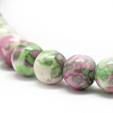 Synthetic Ocean White Jade Beads Strands(G-S252-10mm-04)-2