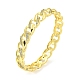 Twisted Brass Micro Pave Clear Cubic Zirconia Hinged Bangles for Women(BJEW-Z062-05D)-1