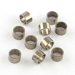 Tarnish Resistant Large Hole 201 Stainless Steel Spacer Beads, Column, Stainless Steel Color, 3x5mm, Hole: 4mm(STAS-S040-05)