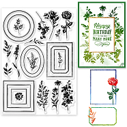 PVC Stamps, for DIY Scrapbooking, Photo Album Decorative, Cards Making, Stamp Sheets, Film Frame, 21x14.8x0.3cm(DIY-WH0371-0097)