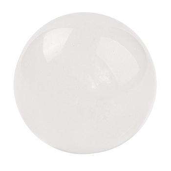 Natural Quartz Crystal Sphere Beads, No Hole/Undrilled, Rock Crystal Round Ball Beads, 30~31mm