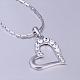 Trendy Real Platinum Plated Eco-Friendly Tin Alloy Czech Rhinestone Heart Pendant Necklaces(NJEW-BB13780-P)-2