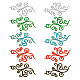 nбисер 5 пары 5 цветов компьютерная вышивка полиэстер утюжить/пришить нашивки(DIY-NB0007-78)-1