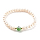 Natural Pearl Stretch Beaded Bracelets(BJEW-JB06163-03)-1