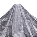 Spider Web Pattern Polyester Fabric, for Garment Accessories, Black, 2000x1500mm(DIY-WH0671-114)