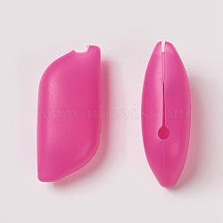 Silicone Portable Toothbrush Case, Deep Pink, 60x26x19mm(SIL-WH0001-04)