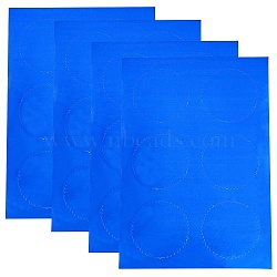 Adhesive Stickers, Seal Stickers, Rectangle, Blue, 168x115x0.1mm, Stickers: 45mm, Package: 215x123x2mm, 6pcs/bag(DIY-WH0181-06A)