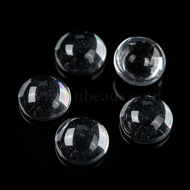 Transparent Half Round Glass Cabochons(GGLA-R027-8mm)-6