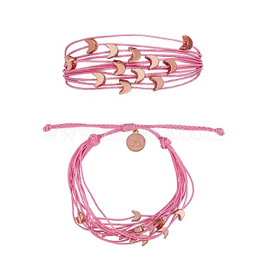 Pink Letter Alloy Bracelets