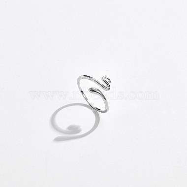 кольца-манжеты из серебра 925 пробы с родиевым покрытием 925(RJEW-BB56107)-4