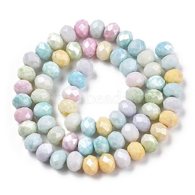 brins de perles de verre plaquées à facettes(X-GLAA-C023-02-B01)-2