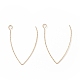 Ion Plating(IP) 316 Stainless Steel Earrings Finding(X-STAS-B025-02G)-1