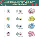 Fashewelry 400pcs 4 couleurs perles d'argile polymère faites à la main(CLAY-FW0001-02)-3