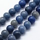 Natural Blue Aventurine Beads Strands(G-I199-24-4mm)-1