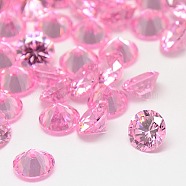 Cubic Zirconia Cabochons, Grade A, Faceted, Diamond, Pearl Pink, 2.5x1.7mm(ZIRC-M002-2.5mm-005)