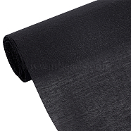 Cotton Hot Melt Adhesive Lining Fabic, for DIY Sewing Accessories Materials, Black, 113x0.01cm(DIY-WH0028-22B)