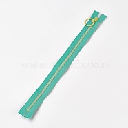 Garment Accessories, Nylon and Resin Closed-end Zipper, Zip-fastener Component, Medium Sea Green, 33.3~33.5x2.8x0.2cm(FIND-WH0028-04-A02)