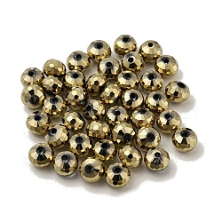 Electroplate Glass Beads, Rondelle, Light Khaki, 8x6mm, Hole: 1.6mm, 100pcs/bag(EGLA-Z004-01B-05)