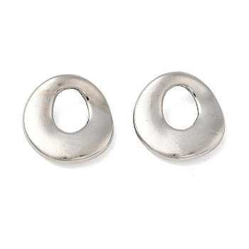 Brass Linking Rings, Round Link Shape, Rack Plating ,Long-Lasting Plated, Lead Free & Cadmium Free, Platinum, 15x3mm, Inner Diameter: 7x6mm