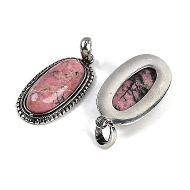 Natural Rhodonite Pendants(G-I370-07AS-03)-2