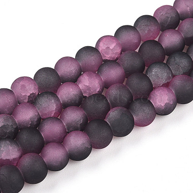 perles de verre craquel&eacute;(X1-GLAA-N009-6mm-09)-1